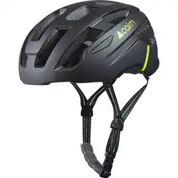 Decathlon Prism helm heren/dames fiets zwart geel aanbieding