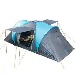 Decathlon Koepeltent Hammerfest 4 Sleeper Protect - 4 pers. - 2 donkere slaapcabines aanbieding