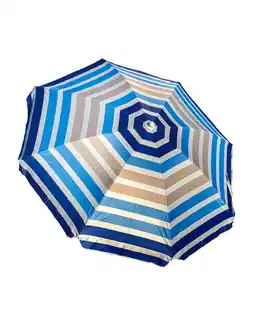 Decathlon PREMIUM STRANDPARASOL MET VENTILATIE EN ZONWERING UPF50+ 180CM aanbieding