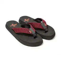 Decathlon Herenslippers Brasileras granaat rubberen zolen aanbieding