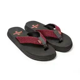 Decathlon Herenslippers Brasileras granaat rubberen zolen aanbieding