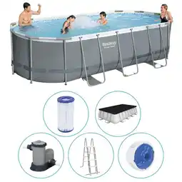 Decathlon Bestway - Power Steel - Opzetzwembad - 549x274x122 cm aanbieding