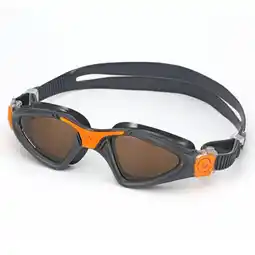 Decathlon Aquasphere Zwembril Kayenne Pro Bruin Gepolariseerde Grijs/Oranje aanbieding