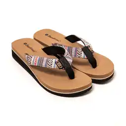 Decathlon Strand slippers voor dames Brasileras Beige met rubberen zool aanbieding