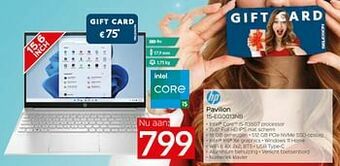 Selexion Hp pavilion 15-eg0013nb aanbieding