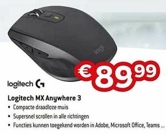 Exellent Logitech mx anywhere 3 aanbieding