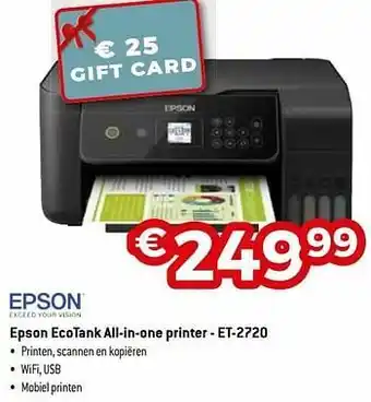 Epson ecotank all-in-one printer - et-2720