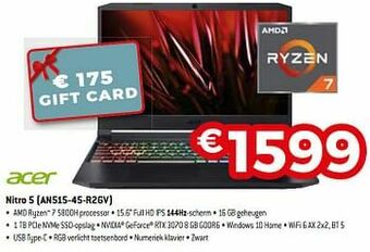 Exellent Acer nitro 5 an515-45-r2gv aanbieding