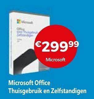Exellent Microsoft office thuisgebruik en zelfstandigen aanbieding
