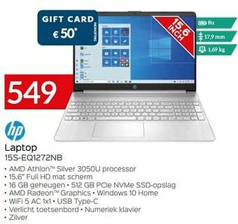 Selexion Hp laptop 15s-eq1272nb aanbieding