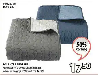 Jysk Rosetre Bedsprei aanbieding