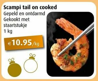 Aronde Scampi tail on cooked aanbieding