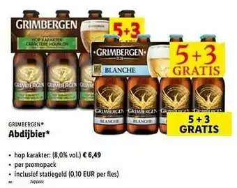 Lidl Abdijbier hop karakter aanbieding