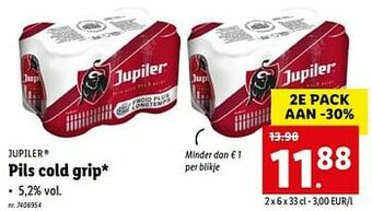 Lidl Pils cold grip aanbieding
