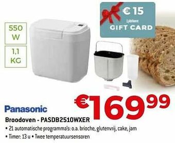 Panasonic broodoven - pasdb2510wxer