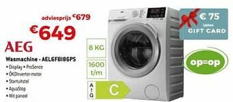 Exellent Aeg wasmachine - ael6fbi86ps aanbieding