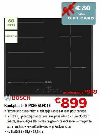 Exellent Bosch kookplaat - bipxe651fc1e aanbieding
