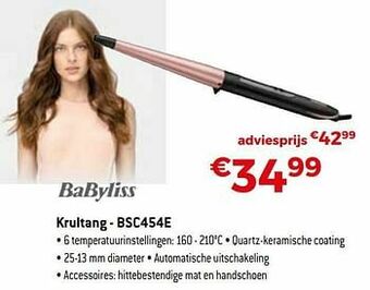Exellent Babyliss krultang - bsc454e aanbieding