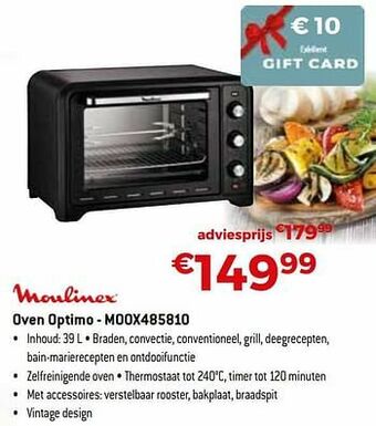 Exellent Moulinex oven optimo - moox485810 aanbieding