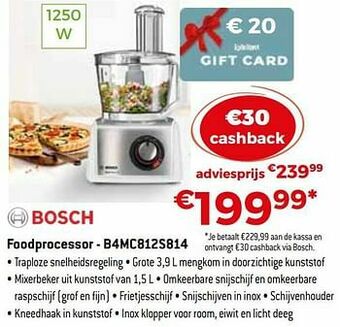 Bosch foodprocessor - b4mc812s814