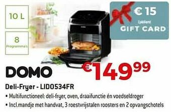 Exellent Domo elektro deli-fryer - lido534fr aanbieding