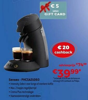 Exellent Philips senseo - phcsa21060 aanbieding