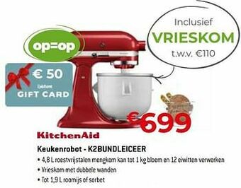 Exellent Kitchenaid keukenrobot - k2bundleiceer aanbieding