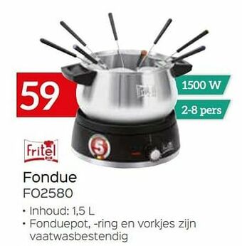 Selexion Fritel fondue fo2580 aanbieding
