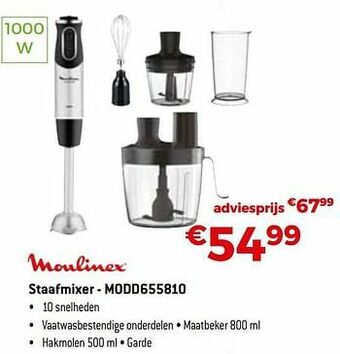 Exellent Moulinex staafmixer - modd655810 aanbieding