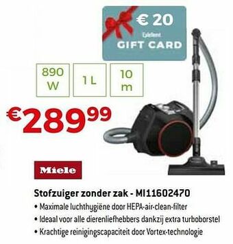Miele stofzuiger zonder zak - mi11602470