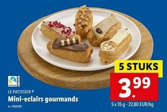 Lidl Mini-eclairs gourmands aanbieding