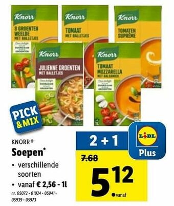 Lidl Soepen aanbieding