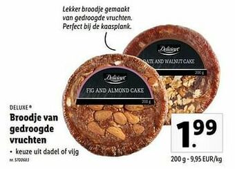 Lidl Broodje van gedroogde vruchten aanbieding