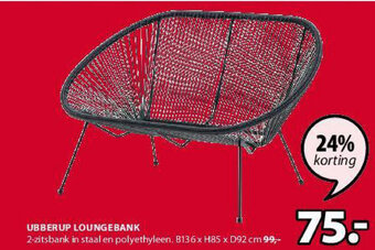 Jysk Ubberup Loungebank aanbieding