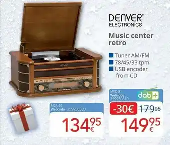 Eldi Denver Electronics Music center retro aanbieding