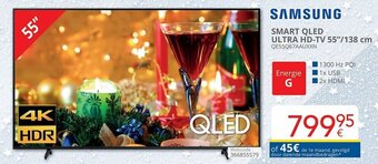 Eldi Samsung Smart QLED Ultra HD TV 55"/138cm aanbieding