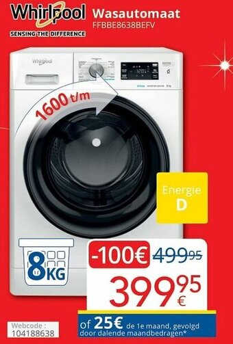 Eldi Whirlpool Wasautomaat aanbieding