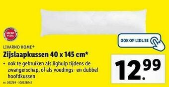 Lidl Zijslaapkussen aanbieding