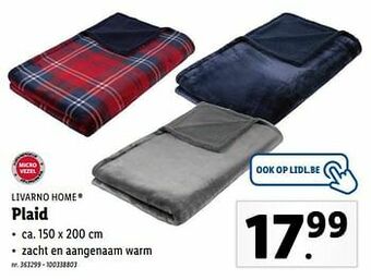 Lidl Plaid aanbieding