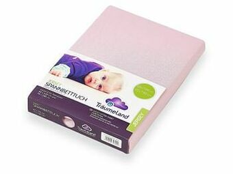 Lidl Träumeland Jersey hoeslaken voor baby’s, 60-70 x 120-140 cm (roze) aanbieding