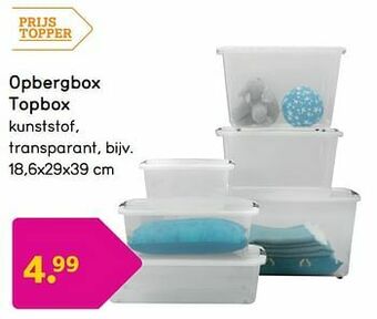 Leen Bakker Opbergbox topbox aanbieding