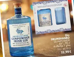 Cora Drumshanbo gunpower gin 43° aanbieding