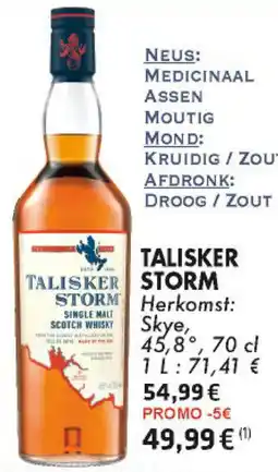 Cora Talisker storm aanbieding