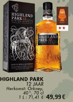 Cora Highland park 12 jaar aanbieding