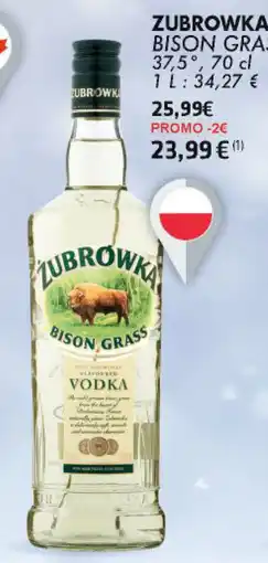 Cora Zubrowka bison grass 37,5° aanbieding
