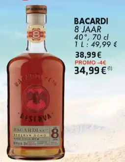 Cora Bacardi 8 jaar 40° aanbieding