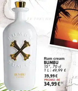 Cora Bumbu rum cream 15° aanbieding