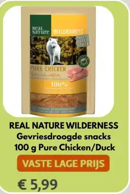 Maxi Zoo Real nature wilderness gevriesdroogde snacks aanbieding