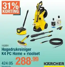 Cevo Kärcher hogedrukreiniger k4 pc home + rioolset aanbieding