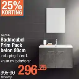 Cevo Badmeubel Prim Pack beton aanbieding